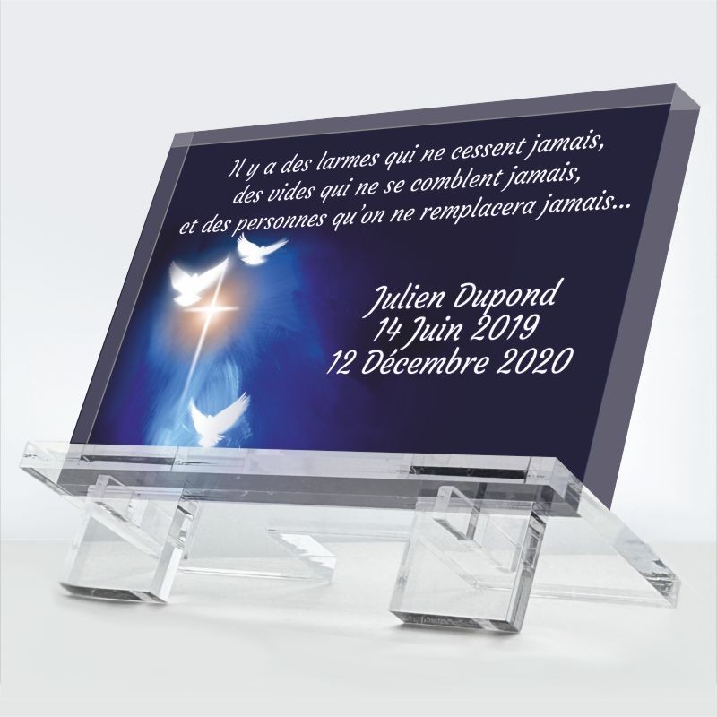 Plaque deuil moyenne | Moyenne | 100% Personnalisable