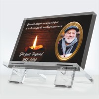 Plaque décès avec photo (moyenne)