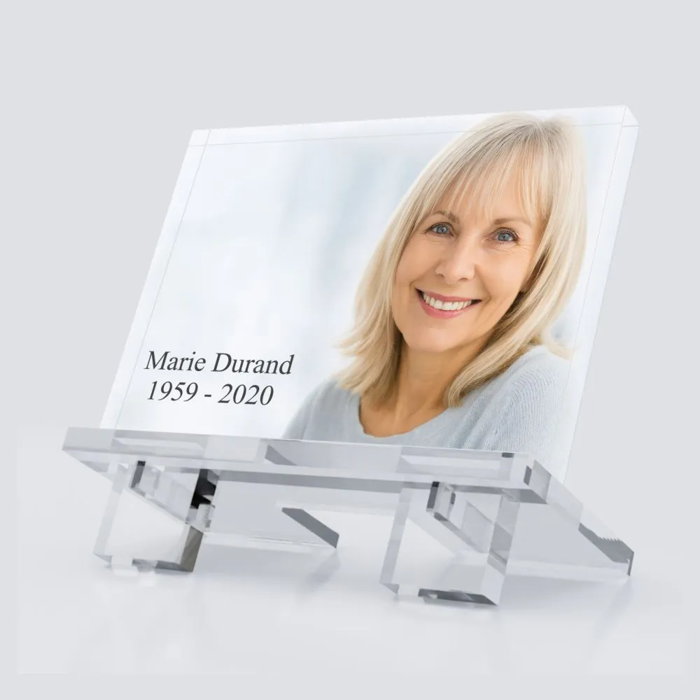 Plaque funéraire avec photo personnalisée